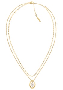 Calvin Klein, Calvin Klein Kette mit Anhänger »Schmuck Edelstahl Halsschmuck Halskette Ankerkette EDGY PEARLS«, zu Hoodie, Shirt, Jeans, Sneaker, Jacke, Calvin Klein Underwear!, Calvin Klein Kette mit Anhänger »Schmuck Edelstahl Halsschmuck Halskette Ankerkette EDGY PEARLS«, mit Süsswasserzuchtperle