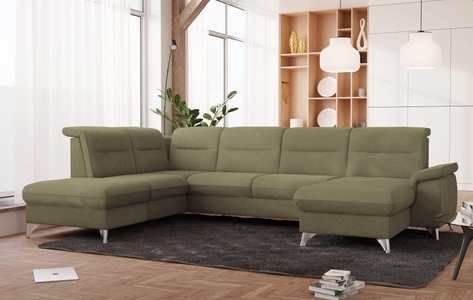 SCHÖNER WOHNEN LAMINAT, SCHÖNER WOHNEN LAMINAT Wohnlandschaft, wahlweise mit motorischer Relaxfunktion, sit&more Wohnlandschaft »Astoria U-Form«, wahlweise mit motorischer Relaxfunktion