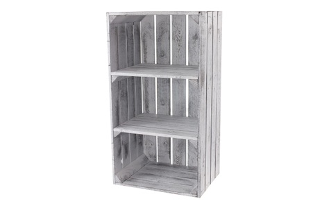 HOLZ ZOLLHAUS, Holz Zollhaus - Regal Vintage Shabby Weiss 40 x 75 cm, Holz Zollhaus Regal »Vintage Shabby Weiss 40 x 75 cm«