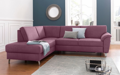SIT&MORE, sit&more Ecksofa, sit&more Ecksofa »Texel L-Form«, mit Federkern, wahlweise mit Bettfunktion und Bettkasten
