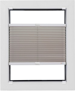 SUNLINES, sunlines Plissee »Budget Crepe«, Lichtschutz, ohne Bohren, verspannt, Haftfix, glatt, sunlines Plissee »Budget Crepe«, Lichtschutz, ohne Bohren, verspannt, Haftfix, glatt