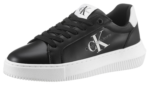 CALVIN KLEIN JEANS, Calvin Klein Jeans Plateausneaker »CHUNKY CUPSOLE MONOLOGO W«, mit CK-Schriftzug an der Seite, 