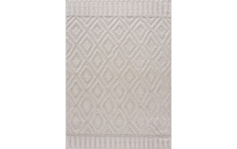 undefined, Teppich »Santorini«, quadratisch, - mm Höhe, Carpet City Teppich »In-& Outdoorteppich Santorini 58377, 3D-Effekt, Raute-Optik«, rechteckig, 5 mm Höhe, Wetterfest & UV-beständig für Terrasse, Balkon, Küche, Flur