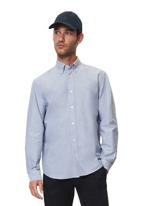 Marc O'Polo, Oxford-Langarm-Hemd regular, Hemd, Langarm Herren Blau M