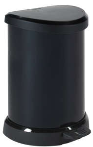 Curver, Curver Mülleimer »Deco Bin Metallic's«, 1 Behälter, Metalleffekt-Lackierung, komfortables Pedal, rostfrei,Dellenfrei, 15 L, 