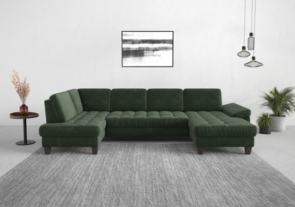 SIT&MORE, sit&more Wohnlandschaft, wahlweise mit Bettfunktion, Bettkasten, Sitztiefenverstellung, sit&more Wohnlandschaft »Westham U-Form«, wahlweise mit Bettfunktion, Bettkasten, Sitztiefenverstellung
