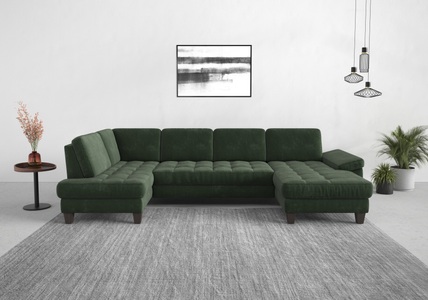 SIT&MORE, sit&more Wohnlandschaft, wahlweise mit Bettfunktion, Bettkasten, Sitztiefenverstellung, sit&more Wohnlandschaft »Westham U-Form«, wahlweise mit Bettfunktion, Bettkasten, Sitztiefenverstellung