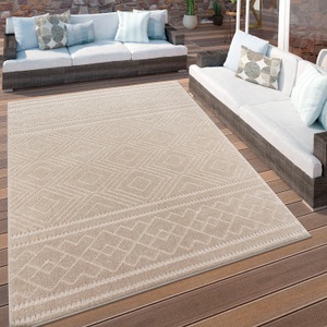 PACO HOME, Paco Home Teppich »Stilo 866«, rechteckig, Hoch-Tief Effekt, Rauten, auch als Läufer, In- und Outdoor geeignet, Paco Home Teppich »Stilo 866«, rechteckig, 10 mm Höhe, Hoch-Tief Effekt, Rauten, auch als Läufer, In- und Outdoor geeignet