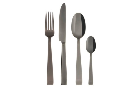 Sambonet, Sambonet Besteck-Set Flat PVD, Sambonet - Besteck-Set Flat PVD 24-teilig, Schwarz