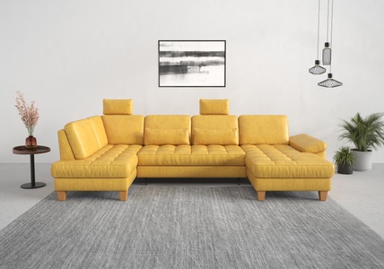 SIT&MORE, sit&more Wohnlandschaft, wahlweise mit Bettfunktion, Bettkasten, Sitztiefenverstellung, sit&more Wohnlandschaft »Westham U-Form«, wahlweise mit Bettfunktion, Bettkasten, Sitztiefenverstellung