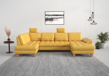 SIT&MORE, sit&more Wohnlandschaft, wahlweise mit Bettfunktion, Bettkasten, Sitztiefenverstellung, sit&more Wohnlandschaft »Westham U-Form«, wahlweise mit Bettfunktion, Bettkasten, Sitztiefenverstellung