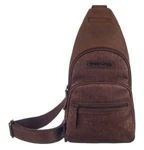 GREENLAND NATURE, GreenLand Nature Cityrucksack »NATURE Leather-Cork«, Rechtsseitig oder linksseitig tragbar, GreenLand Nature Cityrucksack »NATURE Leather-Cork«, Rechtsseitig oder linksseitig tragbar