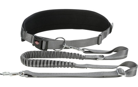 Trixie, Trixie Bauchgurt mit Leine schwarz, TRIXIE Hundeleine »Bauchgurt mit Leine, Nylon«