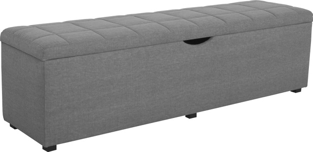 PLACES OF STYLE, Places of Style Hockerbank »Checked«, mit Stauraum, Breite 120 cm und 160 cm, auch als Garderobenbank oder Bettbank geeignet, Places of Style Hockerbank »Checked«, mit Stauraum, Breite 120 cm und 160 cm, als Bettbank geeignet