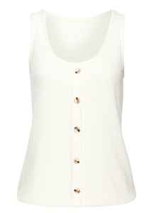 Lascana, LASCANA Shirttop, (1 tlg.), aus weicher Piqué-Qualität, LASCANA Trägertop »mit Zierknopfleiste« aus weicher Piqué-Qualität