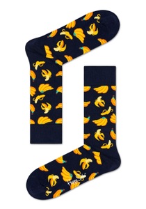 Happy Socks, Happy Socks Socken, mit Bananenmotiven, Happy Socks - Wadenlange Socken, für Herren, Multicolor, Größe 41/46