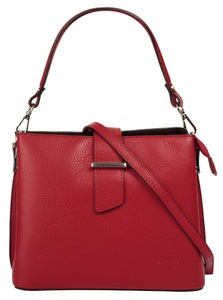 CLUTY, Cluty Henkeltasche, echt Leder, Made in Italy, Cluty Henkeltasche, echt Leder, Made in Italy