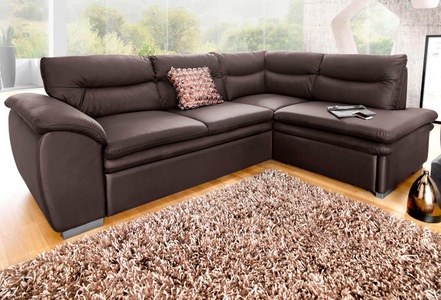 Cotta, COTTA Ecksofa, wahlweise mit Bettfunktion und Bettkasten, COTTA Ecksofa »Leandra L-Form«, wahlweise mit Bettfunktion und Bettkasten