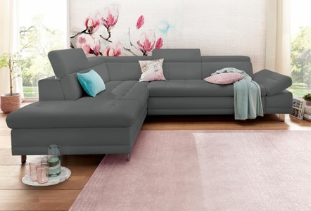 SIT&MORE, sit&more Ecksofa, sit&more Ecksofa »Limit L-Form«, wahlweise mit Bettfunktion und Bettkasten