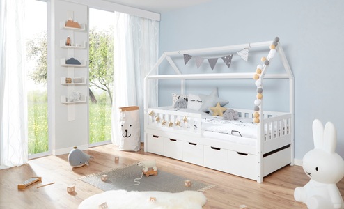 TICAA, Ticaa Hausbett »Traumhaus«, mit Schubkästen »Maria«, Ticaa Hausbett »Traumhaus«, mit Schubkästen »Maria«