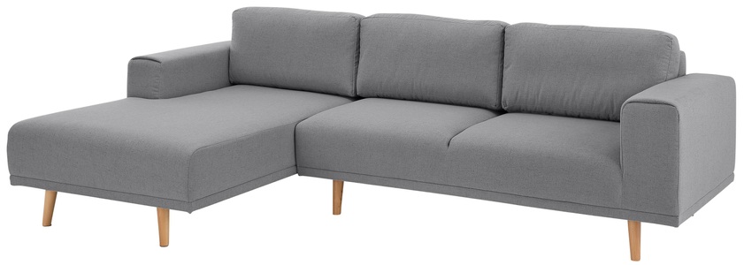 HOME AFFAIRE, Home affaire Ecksofa »Lasse«, im scandinavischen Stil mit Holzfüssen, Home affaire Ecksofa »Lasse L-Form« im scandinavischen Stil mit Holzfüssen