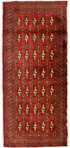 MorgenLand, morgenland Wollteppich »Turkaman Teppich handgeknüpft rot«, rechteckig, 8 mm Höhe, morgenland Wollteppich »Turkaman Teppich handgeknüpft rot«, rechteckig, 8 mm Höhe