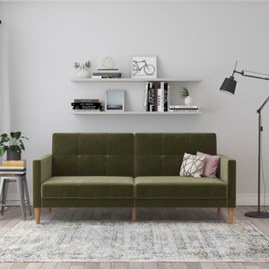 Dorel Home 3-Sitzer »Lilly«, Bett-Funktion, Rückenlehne 3-fach verstellbar, Sitzhöhe 43 cm