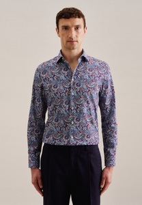 Seidensticker, Business Hemd Slim Fit Langarm Paisley Herren Grün 41, 
