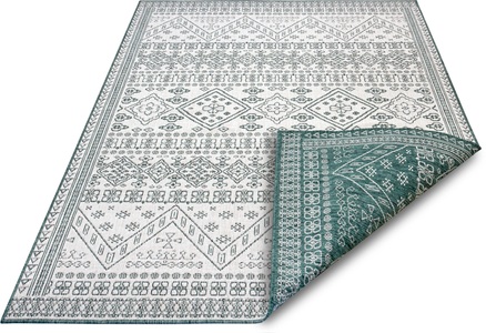 NORTHRUGS, NORTHRUGS Teppich »Doha«, rechteckig, 5 mm Höhe, In- und Outdoor Teppich, Wendbar, gekettelt, strapazierfähig, pflegeleicht, Wohnzimmer, Balkon, Garten, in der EU Hergestellt, NORTHRUGS Teppich »Doha«, rechteckig, 5 mm Höhe, Wendbar, gekettelt, strapazierfähig, pflegeleicht, in EU hergestellt
