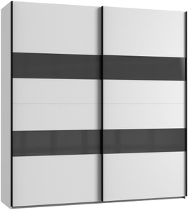Wimex, Wimex Schwebetürenschrank »Altona«, Wimex Schwebetürenschrank »Altona«, mit Glaselementen und zusätzlichen Einlegeböden