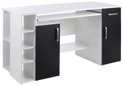 undefined, Schreibtisch »Tim«, mit 5 Fächern und Tastaturauszug, Made in Germany, VOGL Möbelfabrik Schreibtisch »Tim«, mit 5 Fächern & Tastaturauszug, Breite 138 cm, Made in Germany