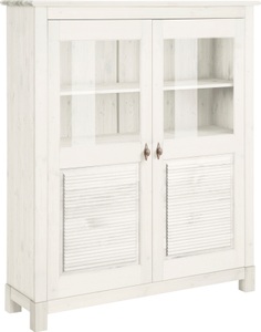 HOME AFFAIRE, Home affaire Highboard »Rauna«, Breite 111,6 cm, aus massiver Kiefer, Home affaire Highboard »Rauna«, Vitrine, Breite 111,6 cm, aus massiver Kiefer
