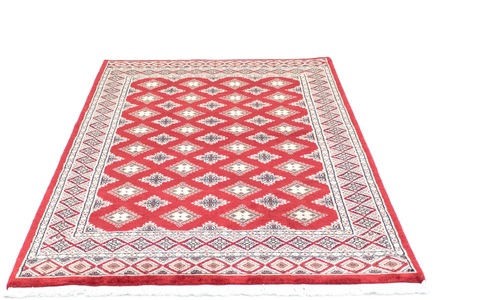 MorgenLand, morgenland Teppich »Buchara Teppich handgeknüpft rot«, rechteckig, 8 mm Höhe, morgenland Teppich »Buchara Teppich handgeknüpft rot«, rechteckig, 8 mm Höhe