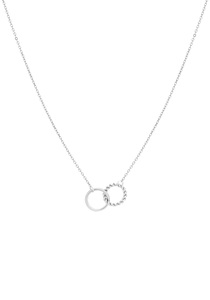 TAMARIS, Tamaris Kette mit Anhänger »Kreise, teilweise gedrehte Optik, TJ-0226-N-45, TJ-0227-N-45«, 