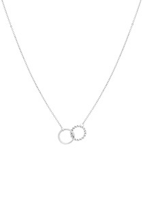 TAMARIS, Tamaris Kette mit Anhänger »Kreise, teilweise gedrehte Optik, TJ-0226-N-45, TJ-0227-N-45«, 