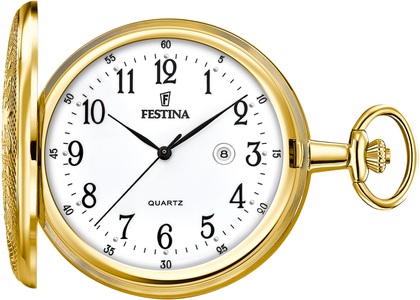 Festina, Festina Taschenuhr »F2028/1«, (Set, 2 tlg., mit Kette), Festina F2028/1 Taschenuhr