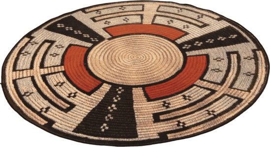 GINO FALCONE, Gino Falcone Teppich »Outdoor-Africa 44«, rund, 5 mm Höhe, Flachgewebe, In- und Outdoor geeignet, Wohnzimmer, Gino Falcone Teppich »Outdoor-Africa 44«, rund, 5 mm Höhe, Flachgewebe, In- und Outdoor geeignet, Wohnzimmer