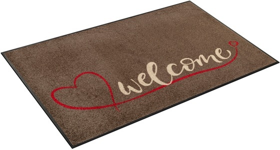 wash+dry by Kleen-Tex, wash+dry by Kleen-Tex Teppich »Swinging Welcome«, rechteckig, 7 mm Höhe, wash+dry by Kleen-Tex Teppich »Swinging Welcome«, rechteckig, 7 mm Höhe