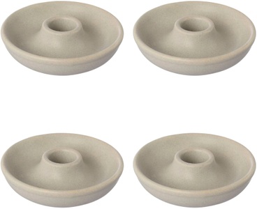 Creativ Home, Creativ home Kerzenhalter »Stabkerzenhalter MALM?, (Set, 4 St.), aus Porzellan, im nordischen Stil, Creativ home Kerzenhalter »Stabkerzenhalter MALM? aus Porzellan, im nordischen Stil