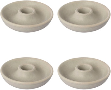 Creativ Home, Creativ home Kerzenhalter »Stabkerzenhalter MALM?, (Set, 4 St.), aus Porzellan, im nordischen Stil, Creativ home Kerzenhalter »Stabkerzenhalter MALM? aus Porzellan, im nordischen Stil