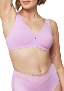 TRIUMPH, Triumph Minimizer-BH »True Shape Sensation N01«, ohne Bügel, mit gefütterten Trägern, Basic Dessous, TRUE SHAPE SENSATION BH ohne Bügel, ungefüttert in violett