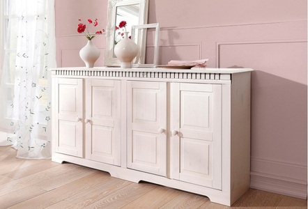 Home affaire Sideboard »Lisa«, aus massivem Kiefernholz, wahlweise mit 3 oder 4 Türen erhältlich