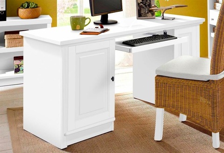 HOME AFFAIRE, Home affaire Schreibtisch »Soeren«, aus massiver Kiefer, mit Tastaturauszug, 