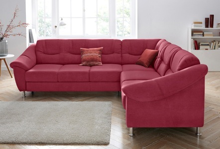 SIT&MORE, sit&more Ecksofa, sit&more Ecksofa »Salsa L-Form«, mit Federkern, wahlweise mit Bettfunktion