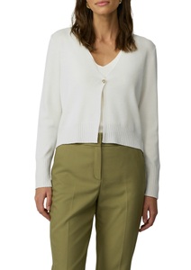 S.Oliver BLACK LABEL, s.Oliver BLACK LABEL Strickjacke, kurz, mit 1-Knopf-Verschluss