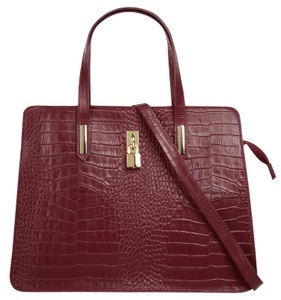 CLUTY, Cluty Henkeltasche, (1 tlg.), echt Leder, Made in Italy, Cluty Henkeltasche, echt Leder, Made in Italy