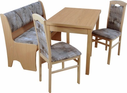 HOME AFFAIRE, Home affaire Essgruppe »Halle«, (Set, 4 tlg.), mit Truhenbank, Home affaire Essgruppe »Halle«, (Set, 4 tlg.), mit Truhenbank