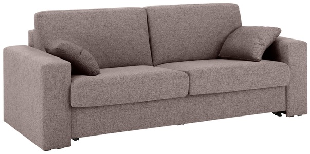 HOME AFFAIRE, Home affaire Schlafsofa »Roma«, Dauerschlaffunktion, mit Unterfederung, Lattenrost und echter Matratze. Zum Ausfalten in hoher Qualität, in 2 Breiten, Home affaire Schlafsofa »Roma Matratzenhöhe 14 cm«, Dauerschlaffunktion, mit Unterfederung, Lattenrost, Matratze