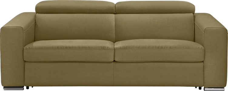 Egoitaliano, Egoitaliano Schlafsofa »Cabiria«, Sofa inkl. Schlaffunktion, Kopfteile verstellbar, mit Metallfüssen, Egoitaliano Schlafsofa »Cabiria, Design und super Sitz- und Liegekomfort« Sofa inkl. Schlaffunktion, Kopfteile verstellbar, mit Metallfüssen