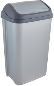 keeeper, keeeper Mülleimer »swantje«, 1 Behälter, robuster Abfalleimer, Made in Europe, keeeper Mülleimer »swantje, Abfallbehälter mit Schwingdeckel«, 1 Behälter, 50 l, Made in Europe, 38,5 x 29 x 66 cm